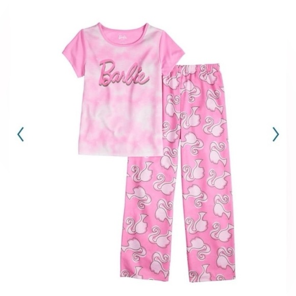 Barbie pajamas size 12 and slippers - Picture 3 of 11